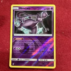 Pokemon TCG Mewtwo Reverse Holo Rare 75/214 Unbroken Bonds - Image 1