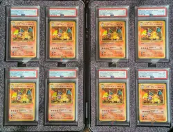 1996 Pokemon Japanese Charizard No Rarity PSA 1, 2 and 8 - Image 1