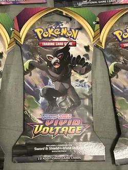 Pokemon TCG Sword and Shield Vivid Voltage Blister Pack Lot of 5 Sealed Packs - Image 3
