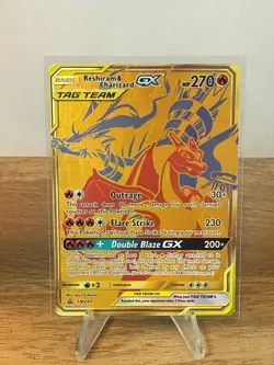 Reshiram & Charizard GX Tag Team SM247 Pokemon Sun & Moon Promo - Image 1