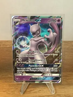 Mewtwo GX Ultra Rare Holo Shining Legends 39/73 NM Pokemon TCG - Image 1