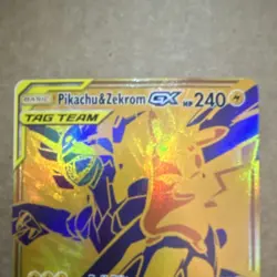 Pokemon Pikachu & Zekrom GX TAG TEAM Holo Promo 240 HP SM248 English - Image 3