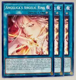Yu-gi-oh! TCG 3x Angelica's Angelic Ring AGOV-EN065 COMMON x3 YUGIOH! NM - Image 1