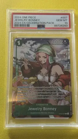 One Piece Jewelry Bonney CS Celebration Pack Championship Stamp ST02-007 PSA 10 - Image 1