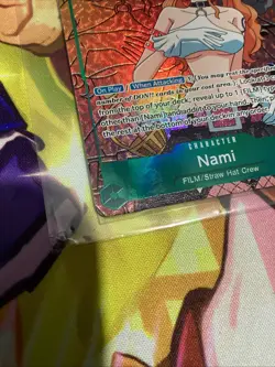 One Piece Nami OP02-036 SR Parallel Art Foil Near Mint, Paramount War Era - Image 2