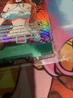 One Piece Nami OP02-036 SR Parallel Art Foil Near Mint, Paramount War Era - Image 4