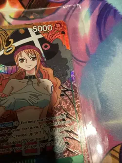 One Piece Nami OP02-036 SR Parallel Art Foil Near Mint, Paramount War Era - Image 5