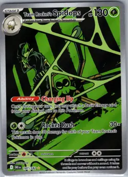 Team Rocket's Spidops 187/182 SV10: Destined Rivals - Pokemon Card - NM - Image 1