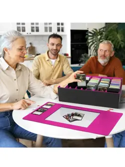 3950+ Trading Card Storage Box, 5 Rows Commander Card Deck Box with Top Display - Image 2