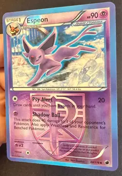 Espeon 48/116 2013 B&W Plasma Freeze Pokemon Card TCG Reverse Holo - VLP - Image 2