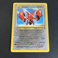 Pokemon card TCG Scizor Neo discovery 29/75 Unlimited non holo Rare WOTC - Image 1