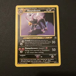 Houndoom Neo Discovery Pokemon Card 23/75 Unlimited Edition non holo rare - Image 1