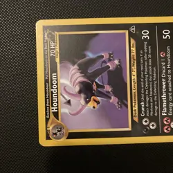 Houndoom Neo Discovery Pokemon Card 23/75 Unlimited Edition non holo rare - Image 5