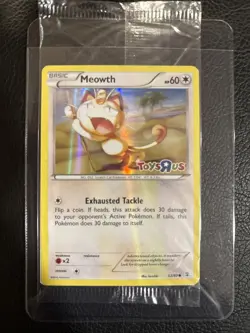 New Sealed 2016 Promo Toys R Us Exclusive Pokemon Meowth card 53/83 - Image 1