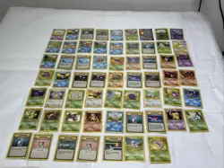 Pokemon TCG (X60) Vintage Card Lot Base Set 1st Edition, Team Rocket, Jungle - Image 1
