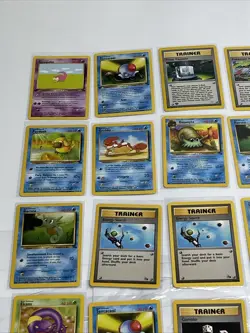 Pokemon TCG (X60) Vintage Card Lot Base Set 1st Edition, Team Rocket, Jungle - Image 2