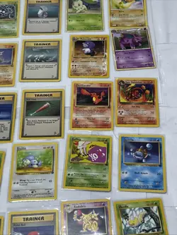 Pokemon TCG (X60) Vintage Card Lot Base Set 1st Edition, Team Rocket, Jungle - Image 5