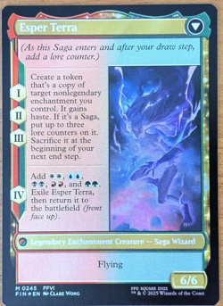 MTG Final Fantasy Prerelease Promo Foil Terra, Magical Adept (NM) - Image 2