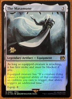 MTG Final Fantasy Prerelease Promo Foil The Masamune (NM) - Image 1