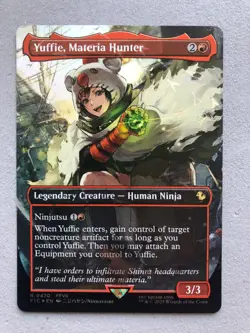 Mtg Magic Final Fantasy Yuffie Materia Hunter Chocobo Track ENG FOIL NM - Image 1