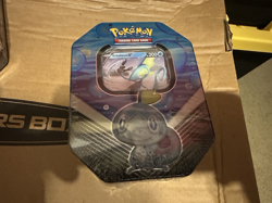 1-POKEMON 2022 GALAR PARTNERS INTELEON TIN FACTORY SEALED 4 PACKS SP HOLO - Image 1