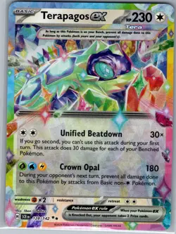 Terapagos ex - 128/142 SV07: Stellar Crown - Pokemon Card - NM - Image 1