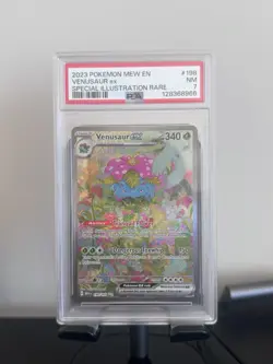 2023 POKEMON 151 MEW EN VENUSAUR ex SPECIAL ILLUSTRATION RARE #198 MINT PSA 7 - Image 1
