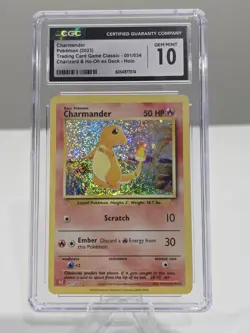 Charmander 001/034 CLC Classic Box Holo Rare Pokemon TCG 2023 - CGC Gem 10 - Image 1