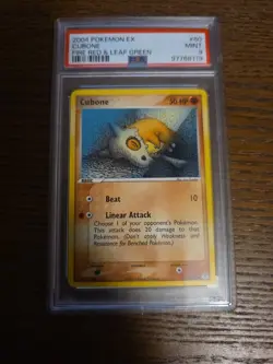 2004 Pokemon EX Fire Red & Leaf Green #60/112 Cubone PSA 9 - Image 1