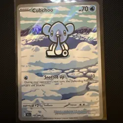Pokemon TCG Cubchoo Illustration Rare Black Bolt 109/086 - Image 1