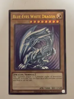 Blue-Eyes White Dragon LCKC-EN001 (Version 2) Ultra Rare Yugioh SDK Art NM - Image 1