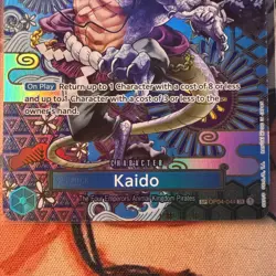 Kaido SP SEC OP04-044 OP05 Alternate Art One Piece Card English TCG Official - Image 3