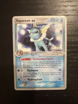 Vaporeon ex TOM ROOS 110/113 Pokemon World Championships 2007 TCG Card Near Mint - Image 1