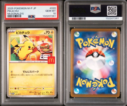 PSA 10 Pikachu 2025 McDonald’s Promo 020/M-P Japanese Pokemon Card GEM MINT - Image 3