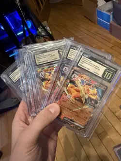 🔥🔥 CGC PRISTINE 10 Charizard EX 006/165 Japanese 151 Double Rare Pokemon Card - Image 1