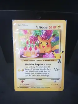 BIRTHDAY PIKACHU HOLO 24 Celebrations Pokemon Card Near Mint - Image 1