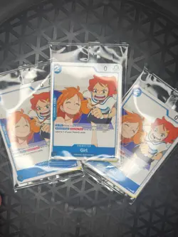 Girl P-096 One Piece OP14 Release Participation Fan Letter Promo English Card - Image 1