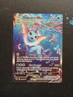 Pokemon Card - Vaporeon Vmax - Black Star Promo - SWSH182 Promo - Image 1