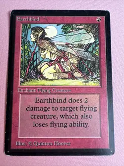Earthbind Beta Red Common MTG Magic the Gathering Card (ID# 356151) - Image 1