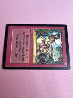 Earthbind Beta Red Common MTG Magic the Gathering Card (ID# 356151) - Image 3