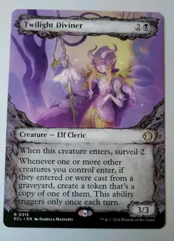 MTG - Lorwyn Eclipsed: Twilight Diviner (0315) (Showcase) - Rare - Near Mint - Image 1