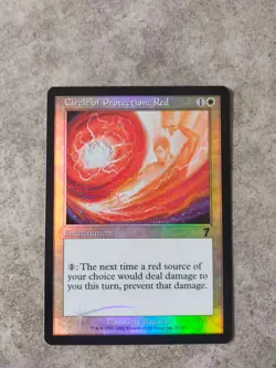 MTG Circle of Protection: Red 7th Edition Core Set FOIL - Image 1