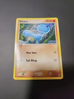 Pokemon TCG Wooper 79/115 Holo Rare EX Unseen Forces LP/P See Description - Image 1