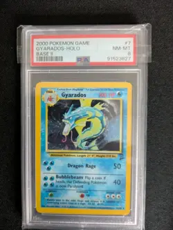 PSA 8 Pokemon Base Set 2 Gyarados 7/130 - Image 1