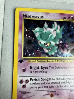 Misdreavus Holo Rare 1st Edition Neo Revelation 11/64 WOTC Vintage Pokemon Mint - Image 2