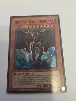 Yugioh - Destiny Hero - Dogma (NM/LP) - POTD-EN014 - Super Rare - 1st Edition - Image 1