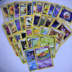 Pokemon TCG Team Rocket Vintage Bundle WOTC inc RARE x35 cards no duplicates - Image 1
