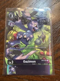 Digimon Card Game Gazimon BT3-077 Alternate Art - Image 1