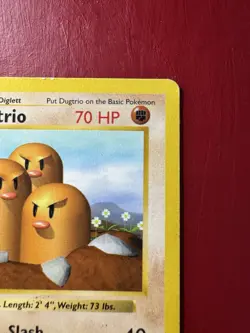 Dugtrio 19/102 Shadowless 1st Edition Base Set Pokemon Card HP No Creases - Image 4