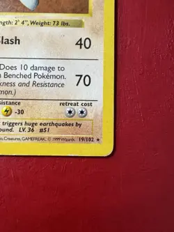Dugtrio 19/102 Shadowless 1st Edition Base Set Pokemon Card HP No Creases - Image 5